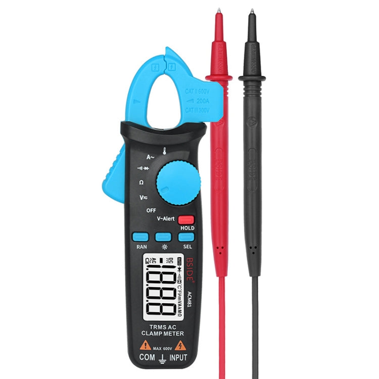 BSIDE ACM81 Pinza amperometrica digitale Auto-Rang Precisione 1mA 200A Corrente CC CA Multimetro, ACM81 Blue, ACM81 Black, ACM81 Grey BSIDE ACM81 Pinza amperometrica digitale Auto-Rang Precisione 1mA 200A Corrente CC CA Multimetro, ACM81 Blue, ACM81 Black, ACM81 Grey